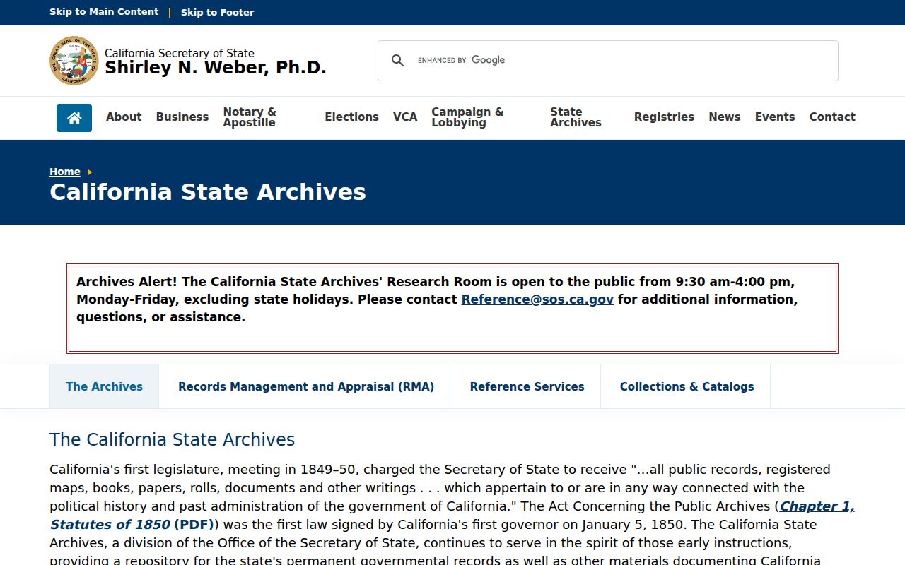 Lathrop people search through California State Archives records